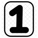 Número 1  Ícone