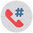 Numero De Telefono Hashtag Directorio Telefonico Icono