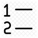 Número da lista Icon