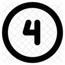 Numero quatro  Ícone