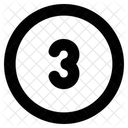 Numero tres  Ícone