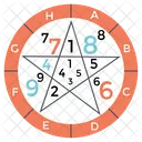 Numerology Numbers Stars Icon