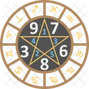 Astrological Clock Astrology Astrology Wheel Icon