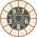 Astrological Clock Astrology Astrology Wheel Icon