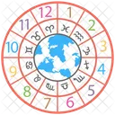 Numerology Circular Chart Icon