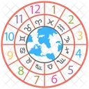 Numerology Circular Chart Icon