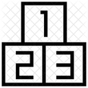 Numeros Matematica Bloco Icon