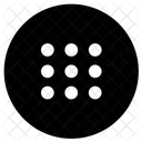 Rund Zahlen Tastatur Symbol
