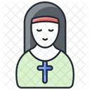 Nun Female Woman Icon