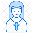 Nun Female Woman Icon
