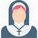 수녀 기독교인 어머니 성모 마리아 아이콘