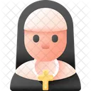 Nun Female Woman Icon