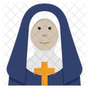 Nun Catholic Religion Icon