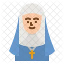 Nun Woman Cultures Icon
