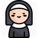 Nun People Woman Icon