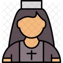 Nun Catholic Christian Icon
