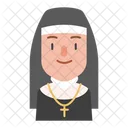 수녀 여사제 십자가 아이콘