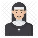Nun Female Officer Icon