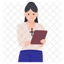 Nun Sister Christian Nanny Icon