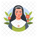 Nun Girl Character Person Icon