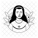 Nun Girl Character Person Icon