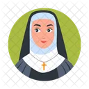 Nun Character Religious Icon