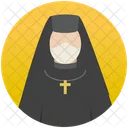 수녀 기독교인 어머니 성모 마리아 아이콘
