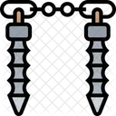 Nunchucks Chainsticks Fighting Icon