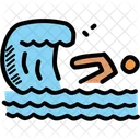 Nuoto Onda Nuotatore Icon