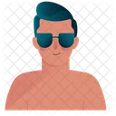 Nuoto Vestito Uomo Icon