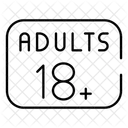 Nur Erwachsene  Symbol