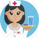 간호사 여자 직업 아이콘