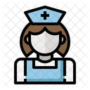 간호사 여성 돌봄 아이콘