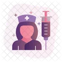 Nurse Nursing Assistance Syringe Icon