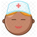 Nurse African American  Icon