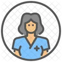 Nurse Occupation Female Icon