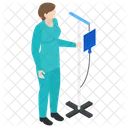 Nurse Female Attendant Medical Assistant Icon