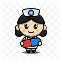 Nurse Giving Medicine  Icon