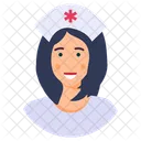 Nurse Female Attendant Medical Assistant Icon