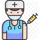 Male Nurse Vaccination  Icon