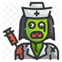 Nurse Zombie Horror Character Icon