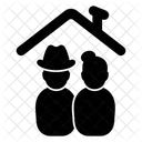 Nursing Home Elderly Family Icon