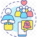 Nurture customer relationships  Icon
