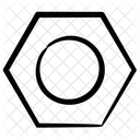 Nut Fasten Hexagonal Icon