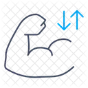 Muscle Change Icon Muscle Loss Fitness Tracking Icon