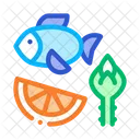 Nutrients Fish Fruit Icon
