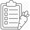 영양성분표 얇은선 아이콘 아이콘