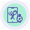 Nutrition Tracking Line Icon Icon