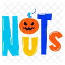 Nuts Halloween Pumpkin Halloween Squash Icon