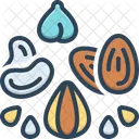 Nuts Protein Almond Icon